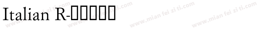 Italian R字体转换